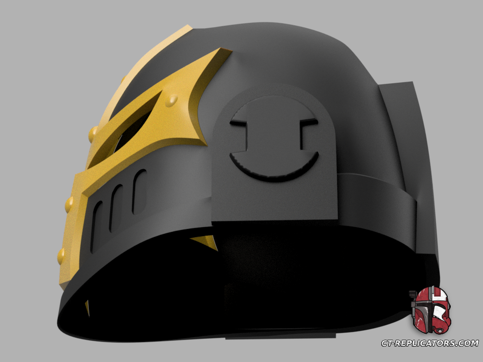 STL 3D Print Files Black Templar Ancient Thoread Space Marine Helmet 1:1 Replica Cosplay