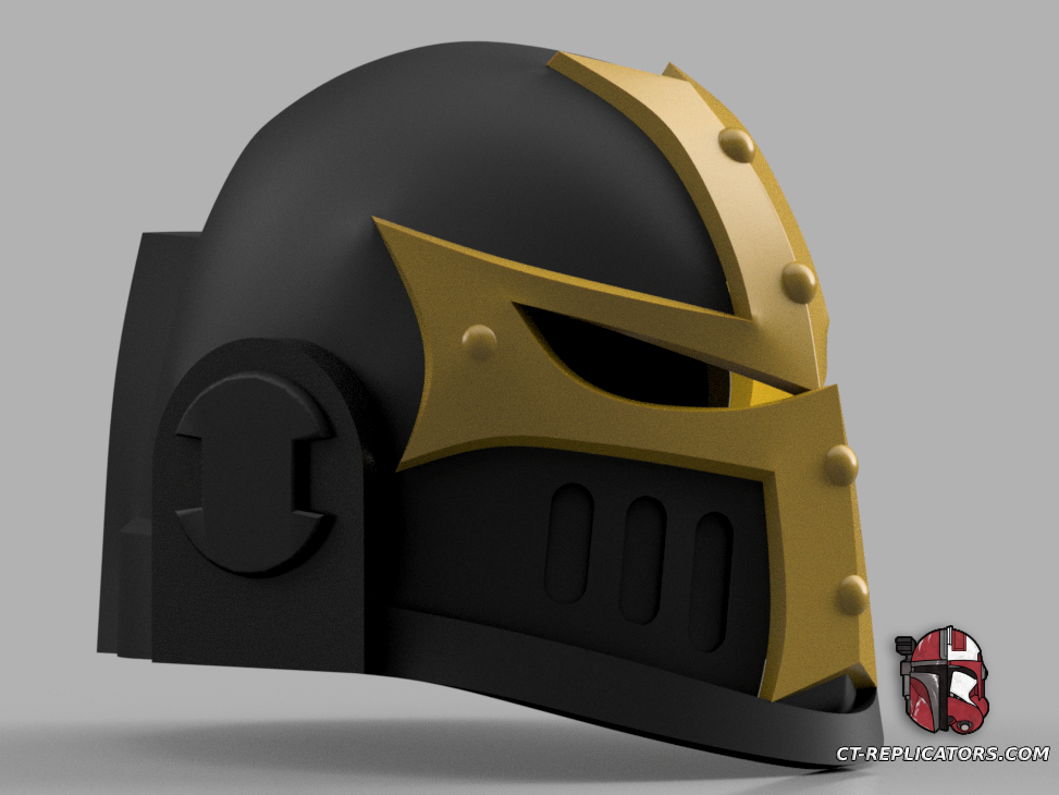 STL 3D Print Files Black Templar Ancient Thoread Space Marine Helmet 1:1 Replica Cosplay