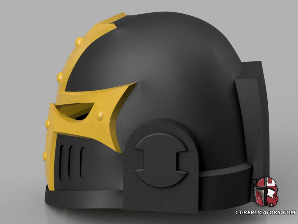 STL 3D Print Files Black Templar Ancient Thoread Space Marine Helmet 1:1 Replica Cosplay