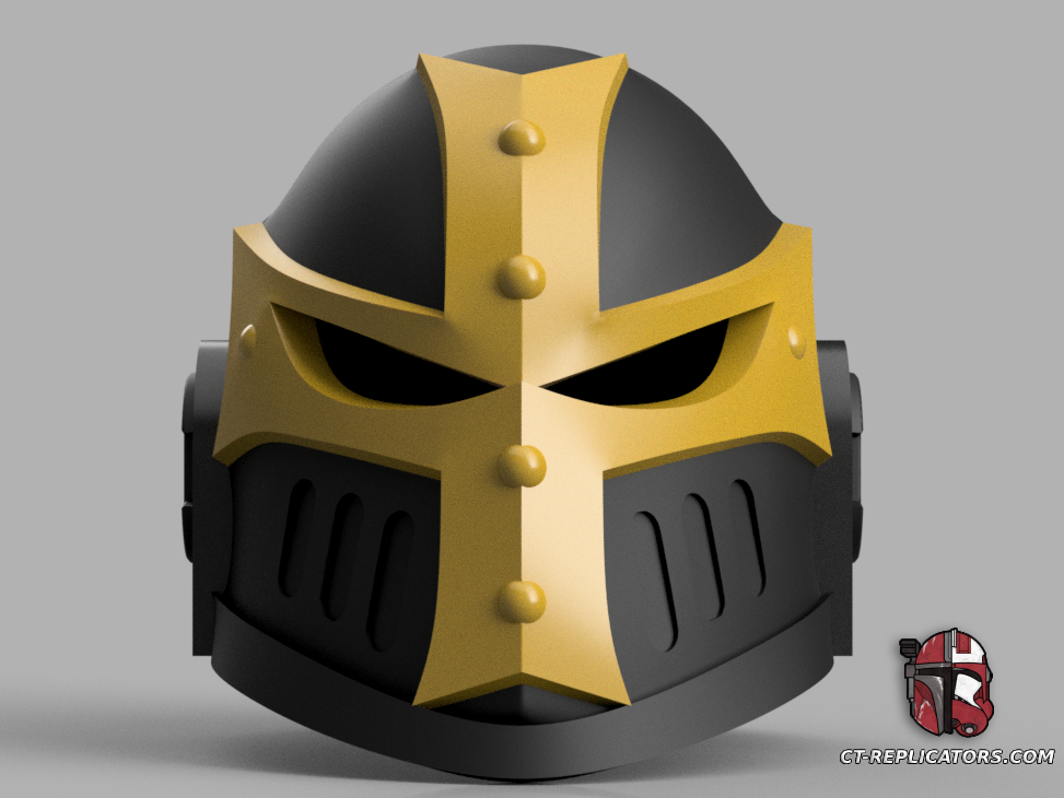 STL 3D Print Files Black Templar Ancient Thoread Space Marine Helmet 1:1 Replica Cosplay