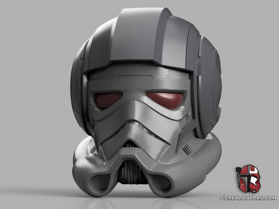 STL 3D Print Files Star Wars Squadron TIE Pilot Variant Support Helmet 1:1 Replica Cosplay Battlefront