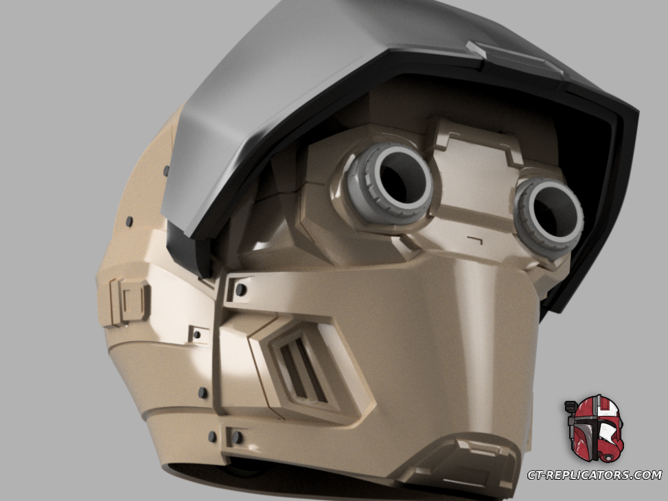 STL 3D Print Files Helldivers 2 - SC-30 Trailblazer Scout Helmet DIY Kit Cosplay 1:1 scale