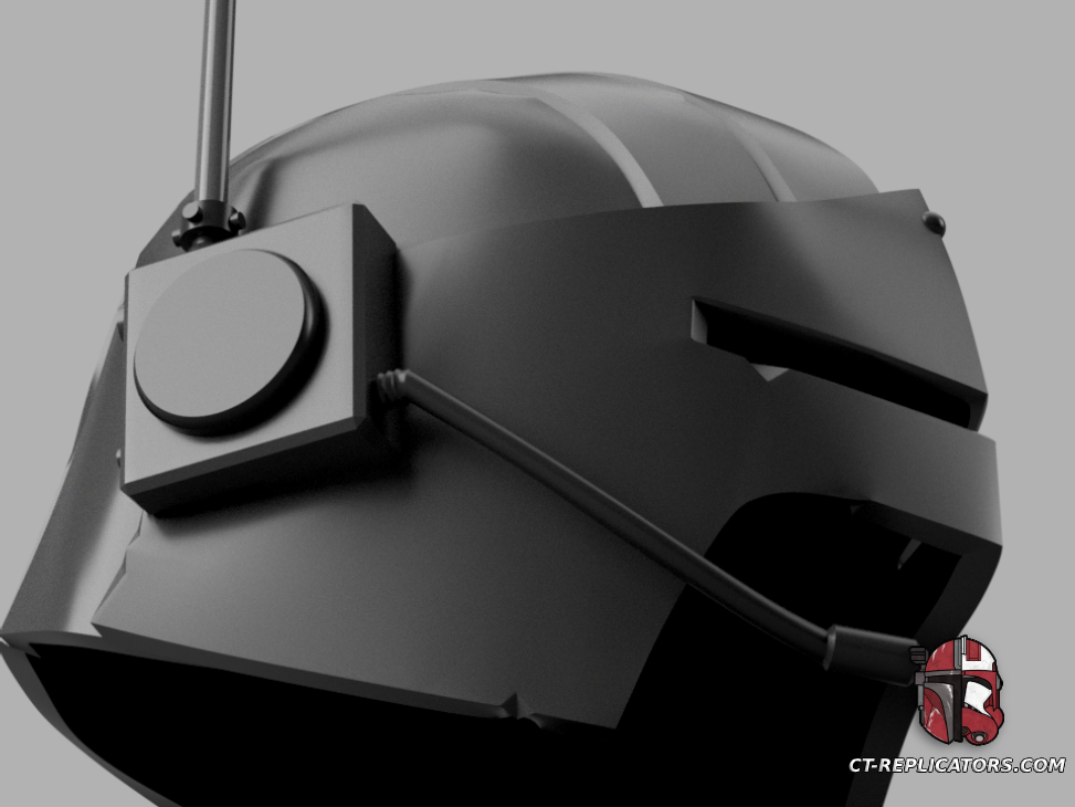 STL 3D Print Files The Adeptus Arbites Class Vox Helmet 1:1 Cosplay Replica DARKTIDE