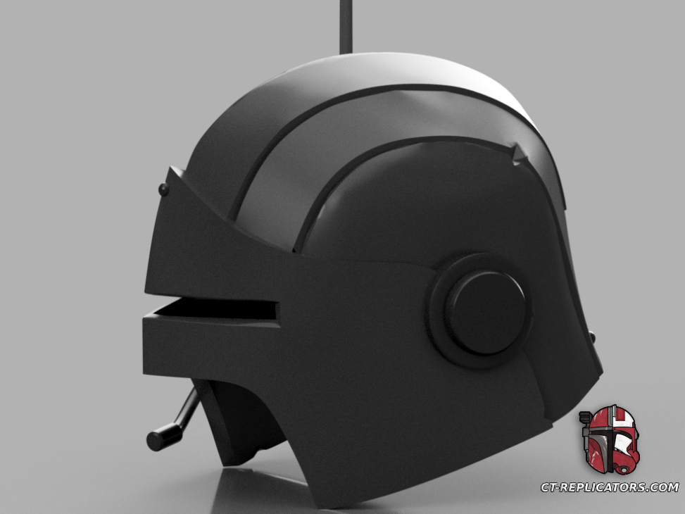 STL 3D Print Files The Adeptus Arbites Class Vox Helmet 1:1 Cosplay Replica DARKTIDE