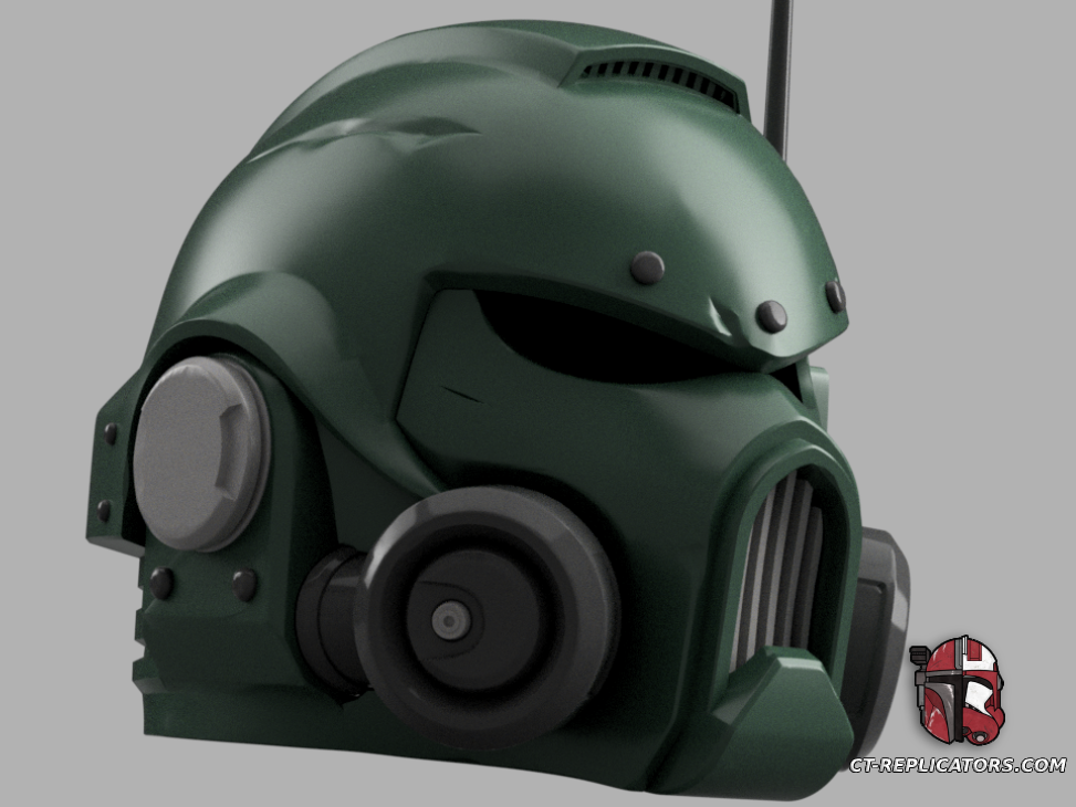 STL 3D Print Files Phobos Space Marine 2 Helmet PVP Update 1:1 Cosplay Replica