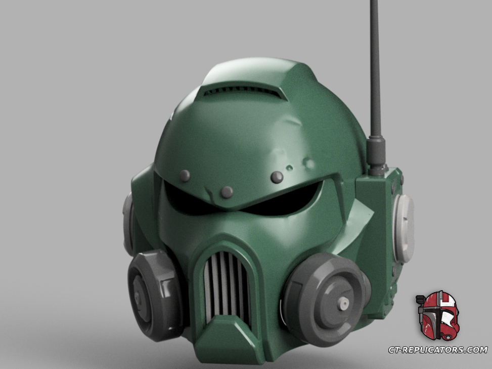 STL 3D Print Files Phobos Space Marine 2 Helmet PVP Update 1:1 Cosplay Replica