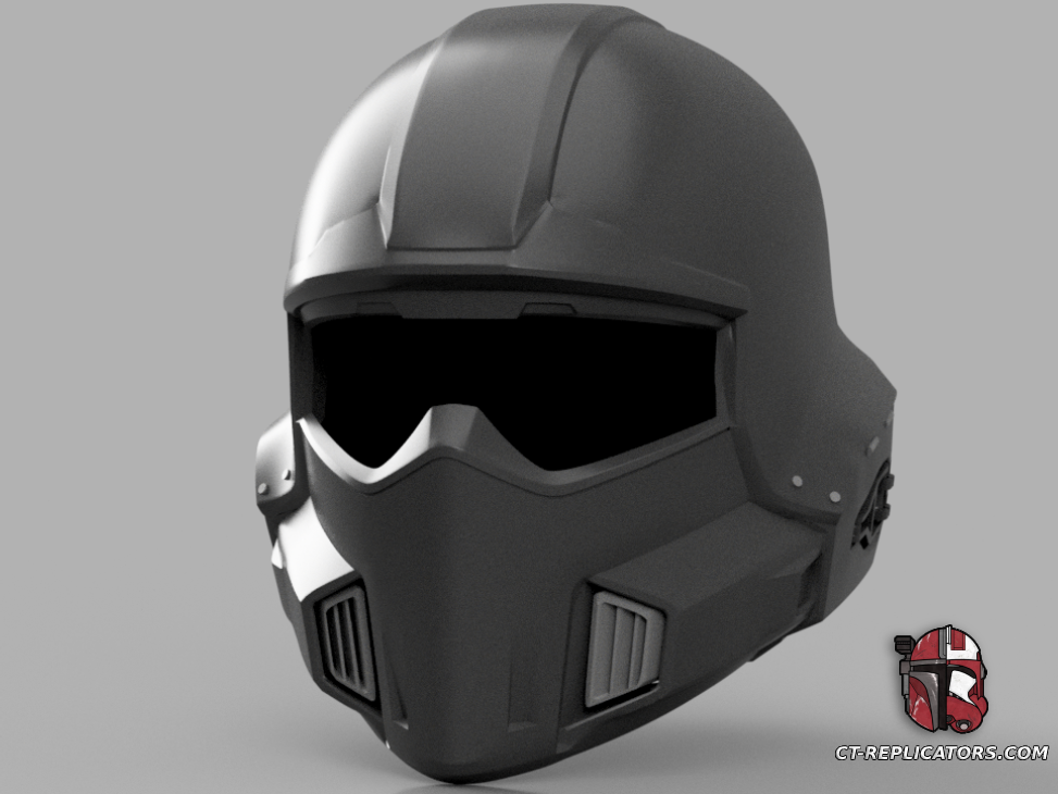 STL 3D Print Files Helldivers 2 - B0-1 Tactical Helmet DIY KIT Cosplay 1:1 scale