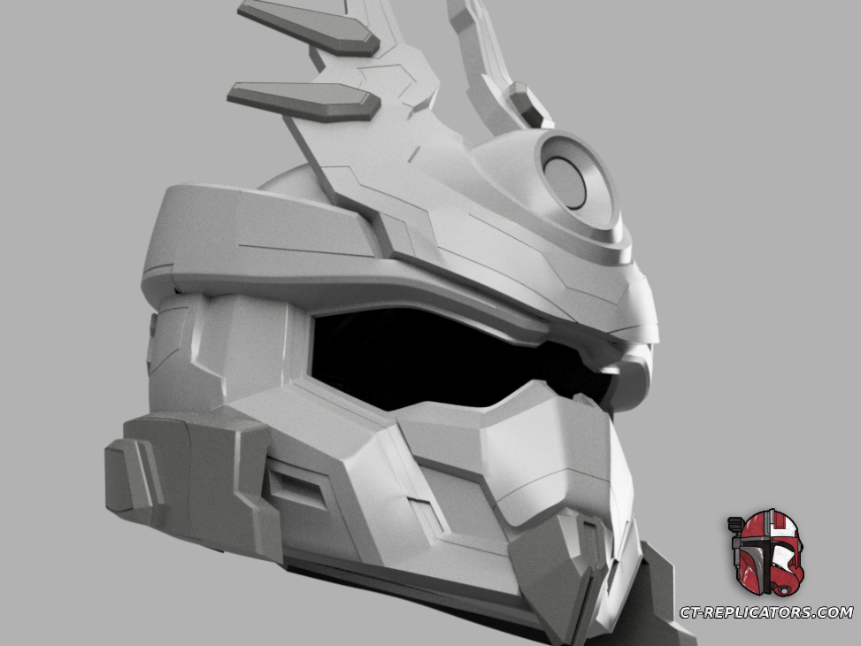 STL 3D Print Files Halo Infinite Sovereign Spear Helmet Cosplay 1:1 Replica Cosplay