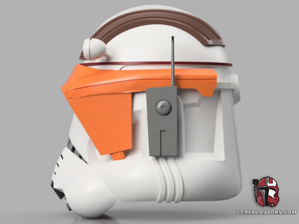 STL 3D Print Files Commander Cody Phase 2 Clone Trooper Helmet 1:1 ROTS Star Wars Cosplay Replica