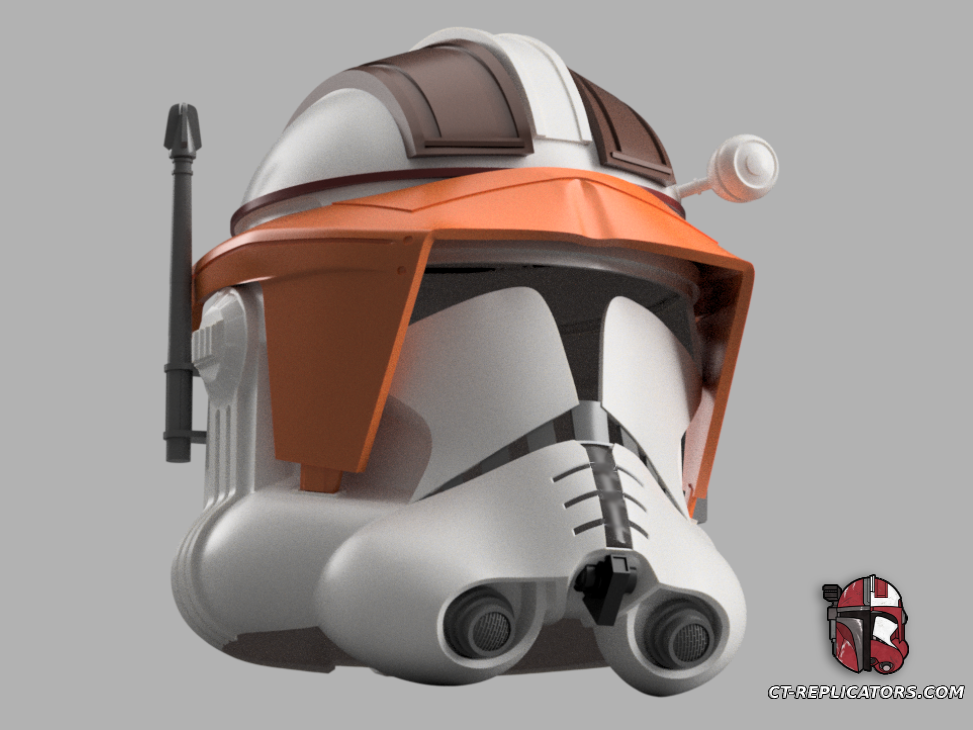 STL 3D Print Files Commander Cody Phase 2 Clone Trooper Helmet 1:1 ROTS Star Wars Cosplay Replica