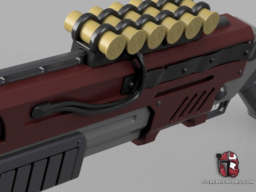 STL 3D Print Files The Adeptus Arbites Class Exterminator Shotgun 1:1 Cosplay Replica DARKTIDE