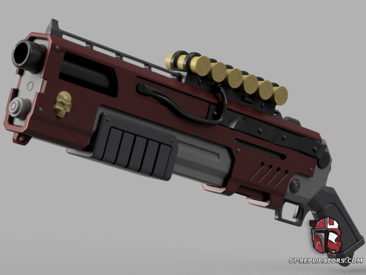 STL 3D Print Files The Adeptus Arbites Class Exterminator Shotgun 1:1 Cosplay Replica DARKTIDE