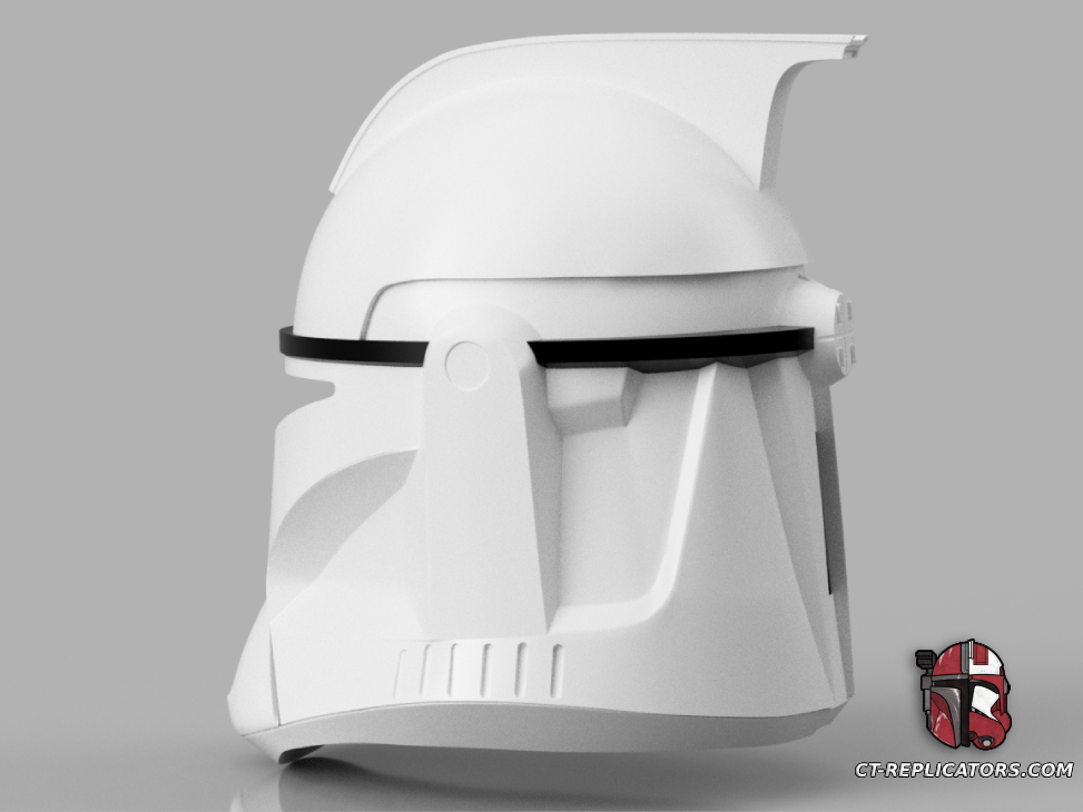 STL 3D Print Files Clone Trooper Helmet Officer Heavy Battlefront 2 Phase 1 AOTC Star Wars 1:1 Cosplay
