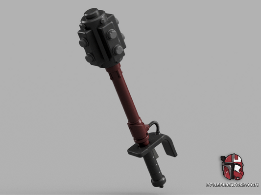 STL 3D Print Files The Adeptus Arbites Class Shock Maul Baton 1:1 Cosplay Replica DARKTIDE