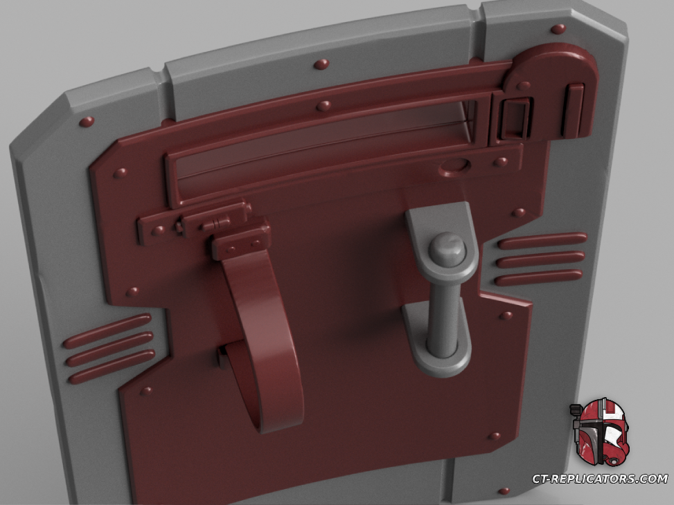 STL 3D Print Files The Adeptus Arbites Class Shield 1:1 Cosplay Replica DARKTIDE