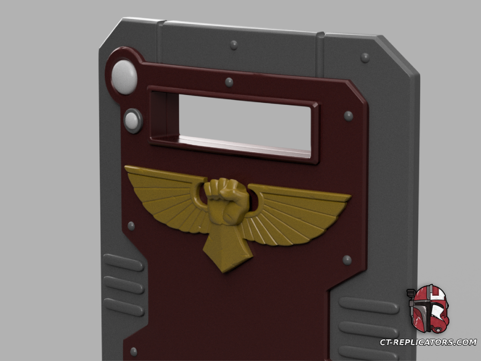 STL 3D Print Files The Adeptus Arbites Class Shield 1:1 Cosplay Replica DARKTIDE