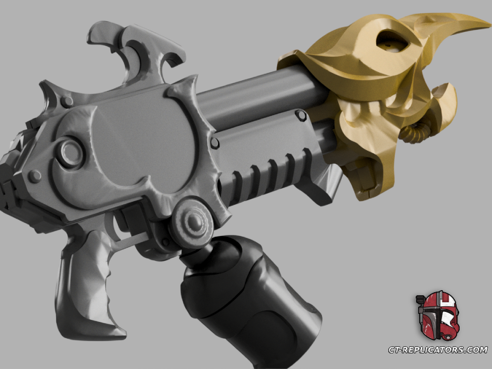 STL 3D Print Files Thousand Sons Flamethrower - Rubric Space Marine 2 Cosplay 1:1 Replica