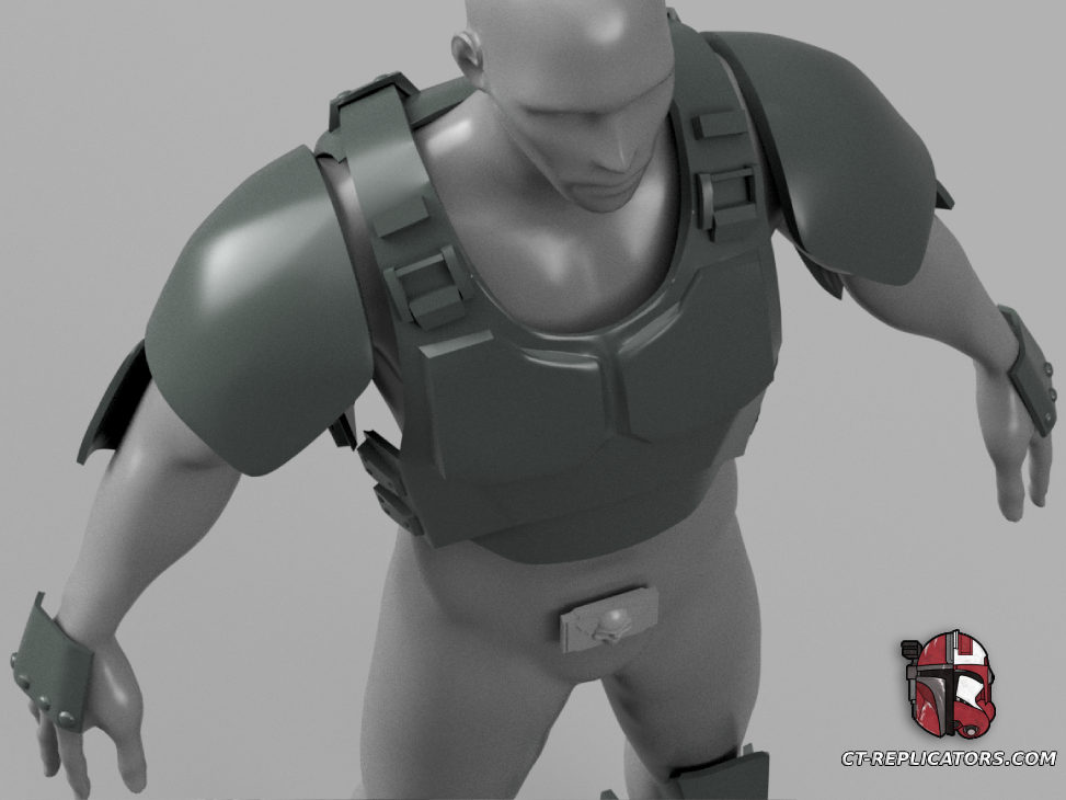 STL 3D Print Files The Veteran Class Cadian Type Armor 1:1 Cosplay Replica DARKTIDE