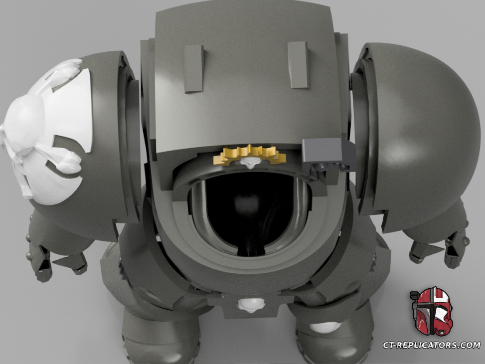 STL 3D Print Files Terminator Space Marine Armor Space 3D print files Replica Cosplay 3D print model files 1:1 Scaled for 2M