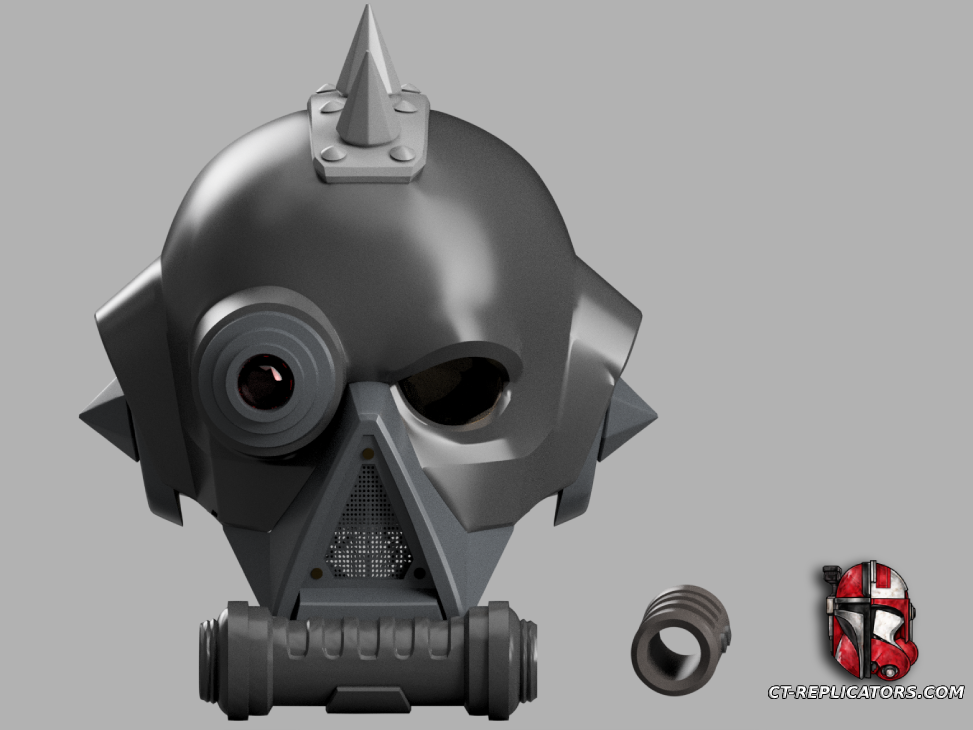 STL 3D Print Files The Veteran 98th Athonian Tunnel Rats helmet 1:1 Cosplay Replica DARK TIDE