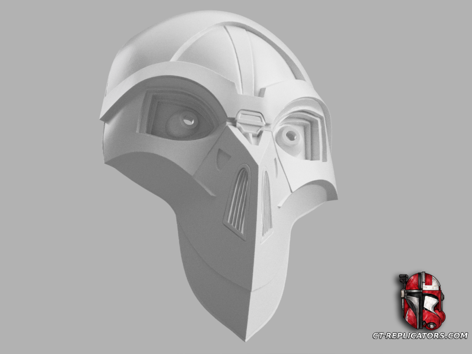 STL 3D Print Files Sith Inquisitor Mask - Tales of the Jedi Star Wars 1:1 Cosplay Replica