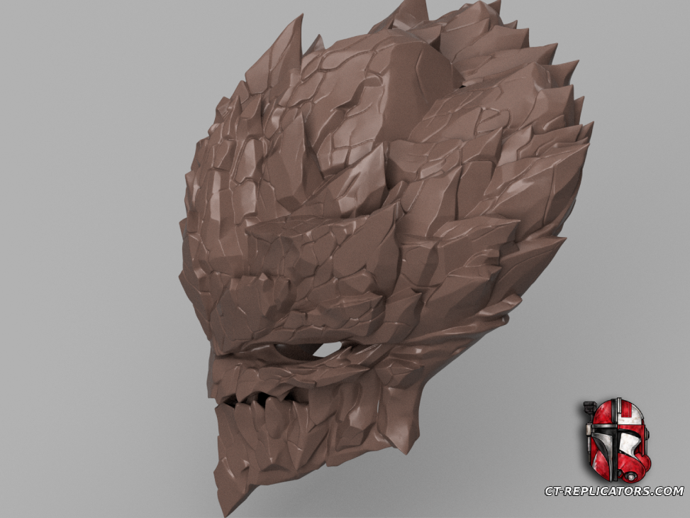STL 3D Print Files Original Malphite Head - League Of Legends Cosplay 1:1 Replica