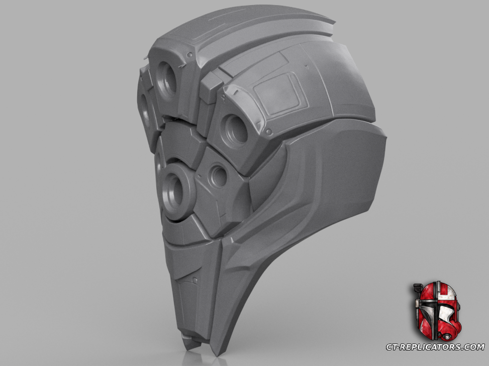 STL 3D Print Files Jax Mask - League Of Legends Cosplay 1:1 Replica