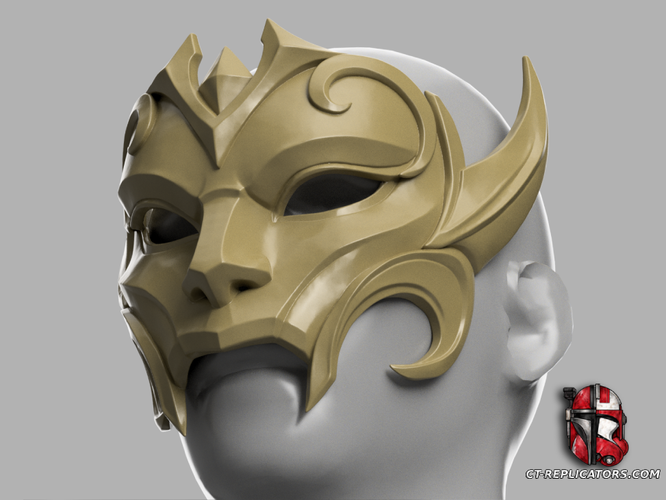 STL 3D Print Files Brand Prestige Debonaire Mask - League Of Legends Cosplay 1:1 Replica
