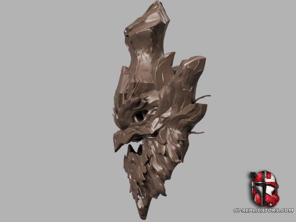 STL 3D Print Files Maokai Mask (head) - League Of Legends Cosplay 1:1 Replica