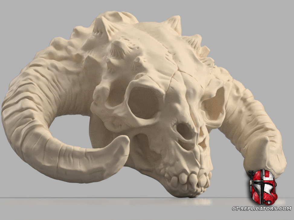 STL 3D Print FIles Tauntaun Skull trophy - Star Wars 1:1 scale
