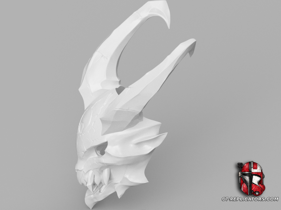 STL 3D Print FIles Blood Moon Kalista Mask - League Of Legends Cosplay 1:1 Replica