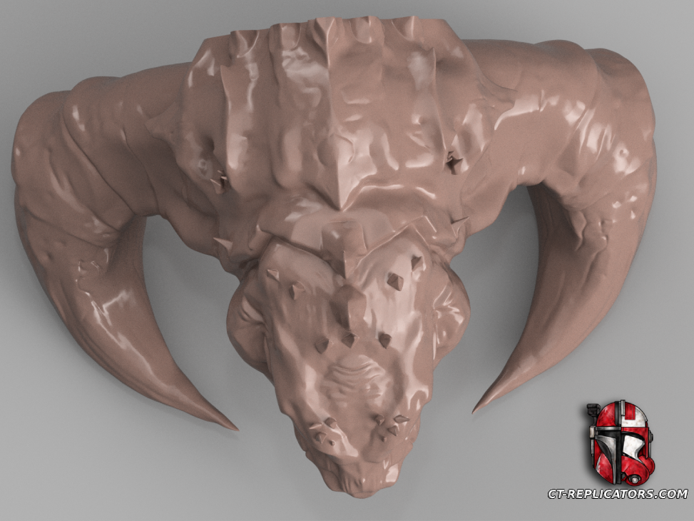 STL 3D Print Files Starcraft 2 - Zergling Head trophy 1:1 Scale