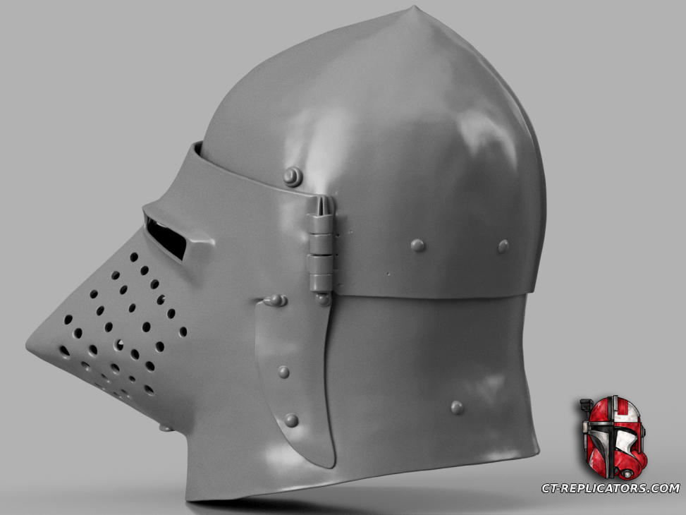Houndskull Bascinet Medieval Knight Helmet 1:1 Cosplay Replica