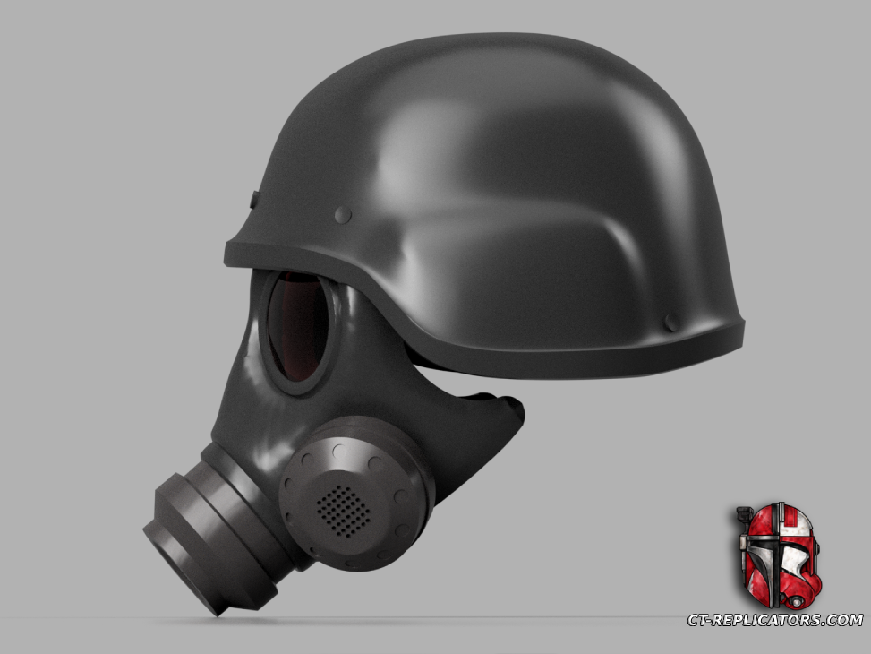 STL 3D Print Files Resident Evil Hunk Helmet Gas Mask 1:1 Cosplay Replica