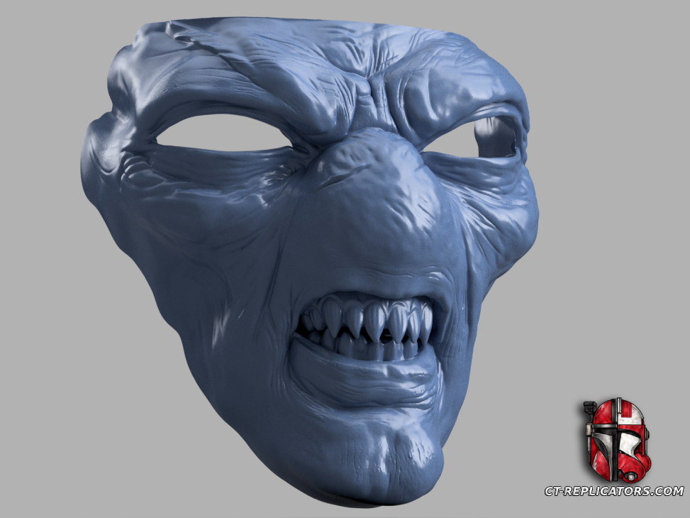 STL 3D Print FIles Star Wars Cad Bane Face Book Of The Boba Fett 1:1 Cosplay Replica