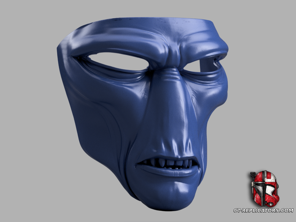 STL 3D Print Files Star Wars Cad Bane Face Clone Wars TCW 1:1 Cosplay Replica