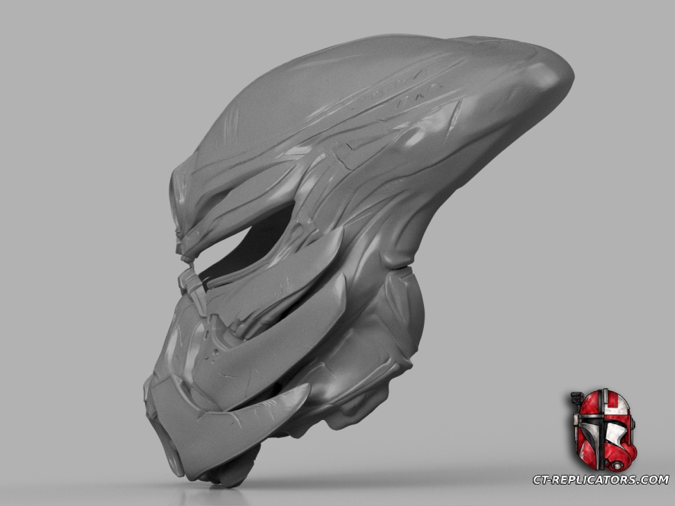 STL 3D Print Files Bad Blood Predator Stalker Bio Mask (Helmet) Cosplay 1:1 Replica