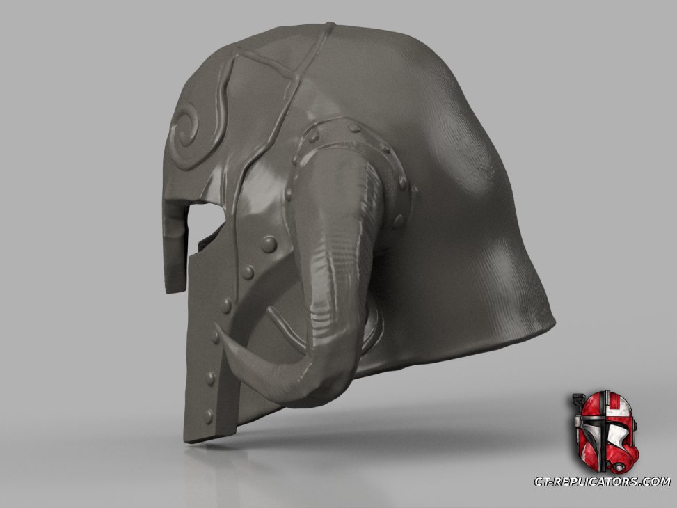 Male Ancient Helmet of the Unburned Elder Scrolls Skyrim 1:1 Cosplay Replica