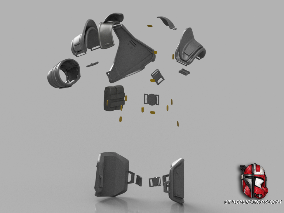 STL 3D Print Files Helldivers 2 - CPH-26 Commandant Armor Cosplay 1:1 Replica