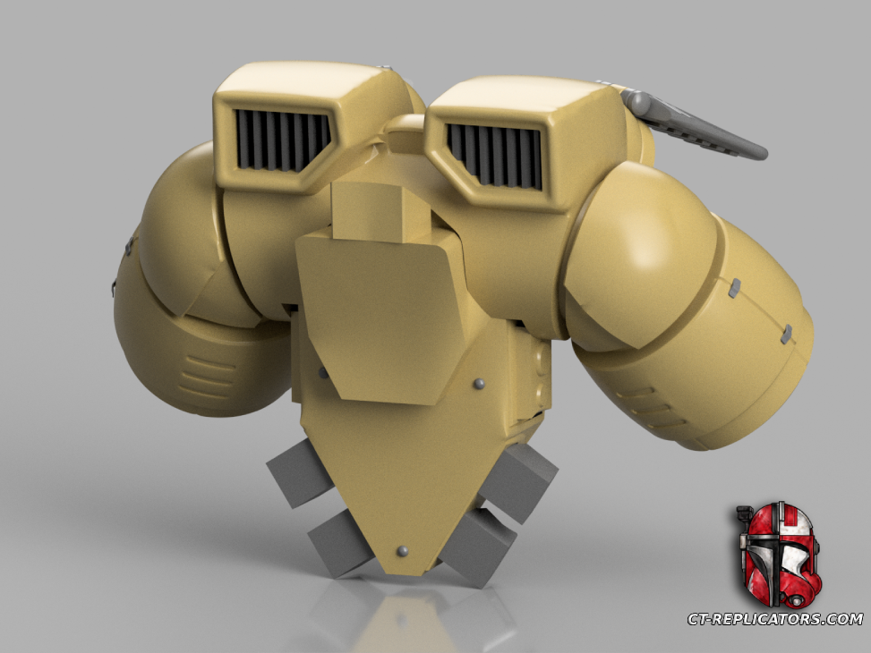 STL 3D Print FIles Space Marine 2 Jump pack 1:1 Cosplay Replica