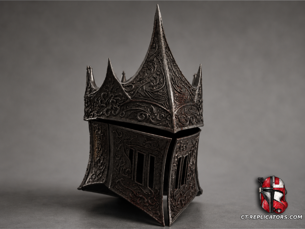 STL 3D Print Files Dark Fantasy Ornament Champion Helmet 1:1 Cosplay Replica
