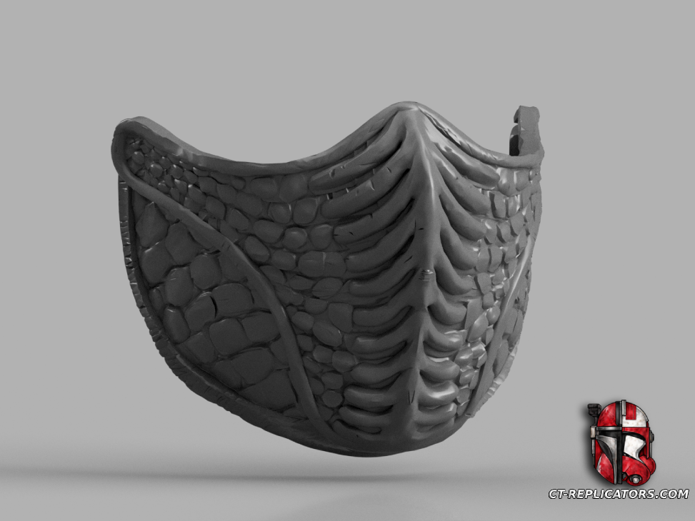 STL 3D Print Files Noob Saibot Bi-Han Mortal Kombat 2 Mask 1:1 Cosplay Replica