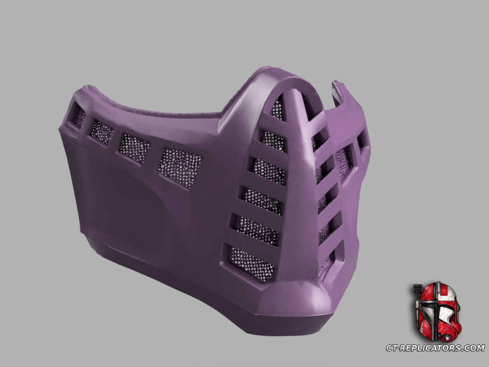 STL 3D Print Files Floyd Mortal Kombat Mask 1:1 Cosplay Replica