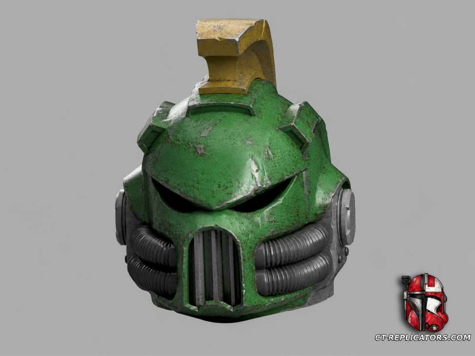 STL 3D Print FIles Salamanders Gravis Space Marine 2 Champion Helmet 1:1 Cosplay Replica