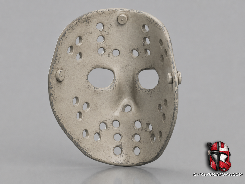 STL 3D Print Files Jason Hockey Mask 1:1 Cosplay Replica
