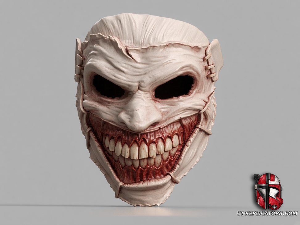 STL 3D Print Files Joker Skin Mask 1:1 Cosplay Replica