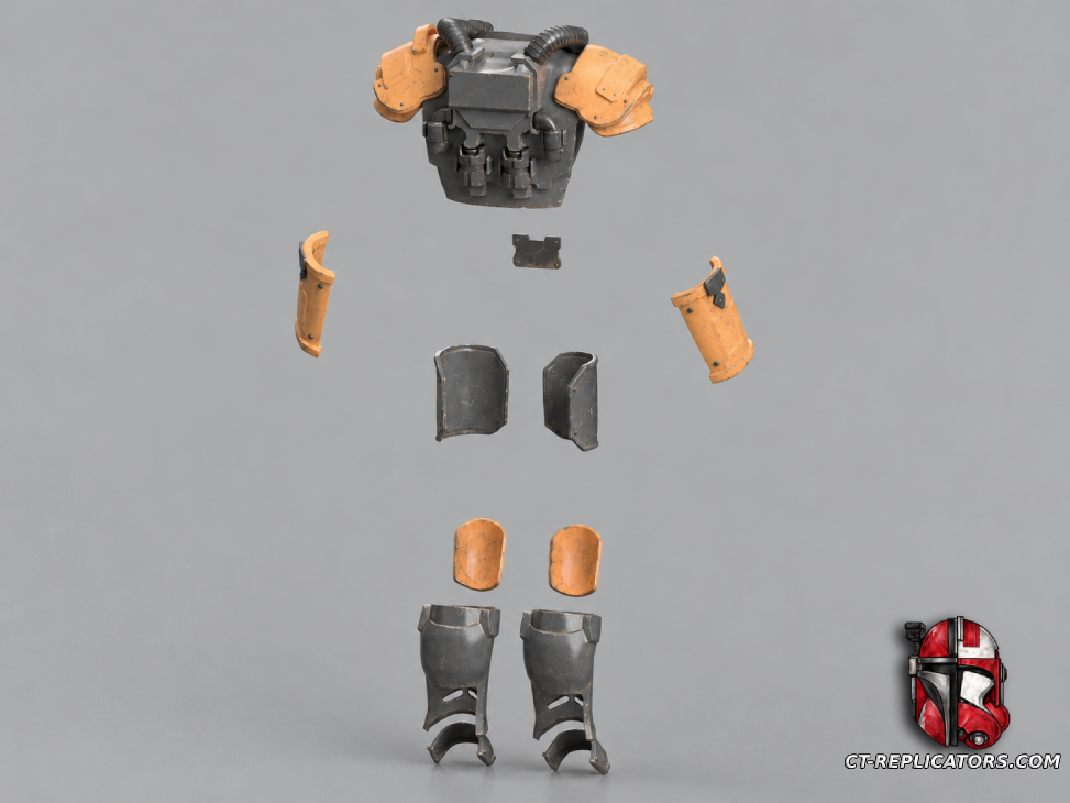 STL 3D Print Files Magistratum Patrol Armor - Darktide Cosplay Replica 1:1