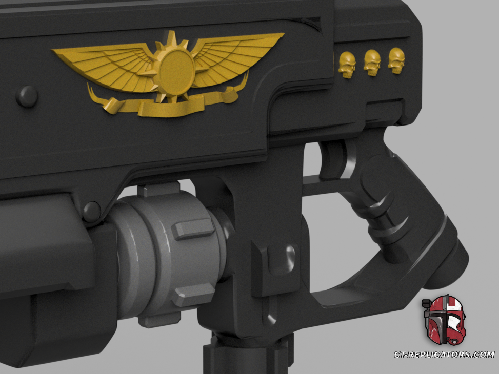 STL 3D Print Files Ultra Heavy Bolter Rifle SpaceMarine 2 Replica Cosplay (astarters size)