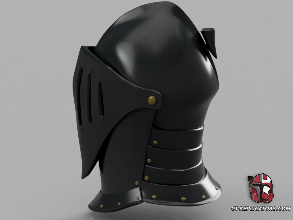 3D Print STL Files Elden Ring black Knight Helmet 1:1 Cosplay