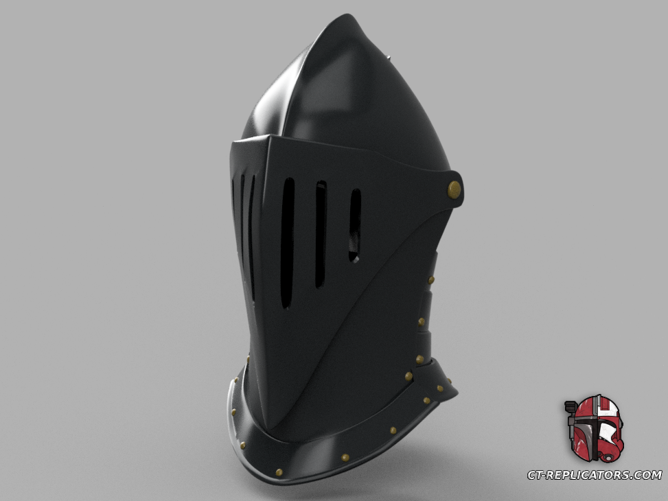 3D Print STL Files Elden Ring black Knight Helmet 1:1 Cosplay